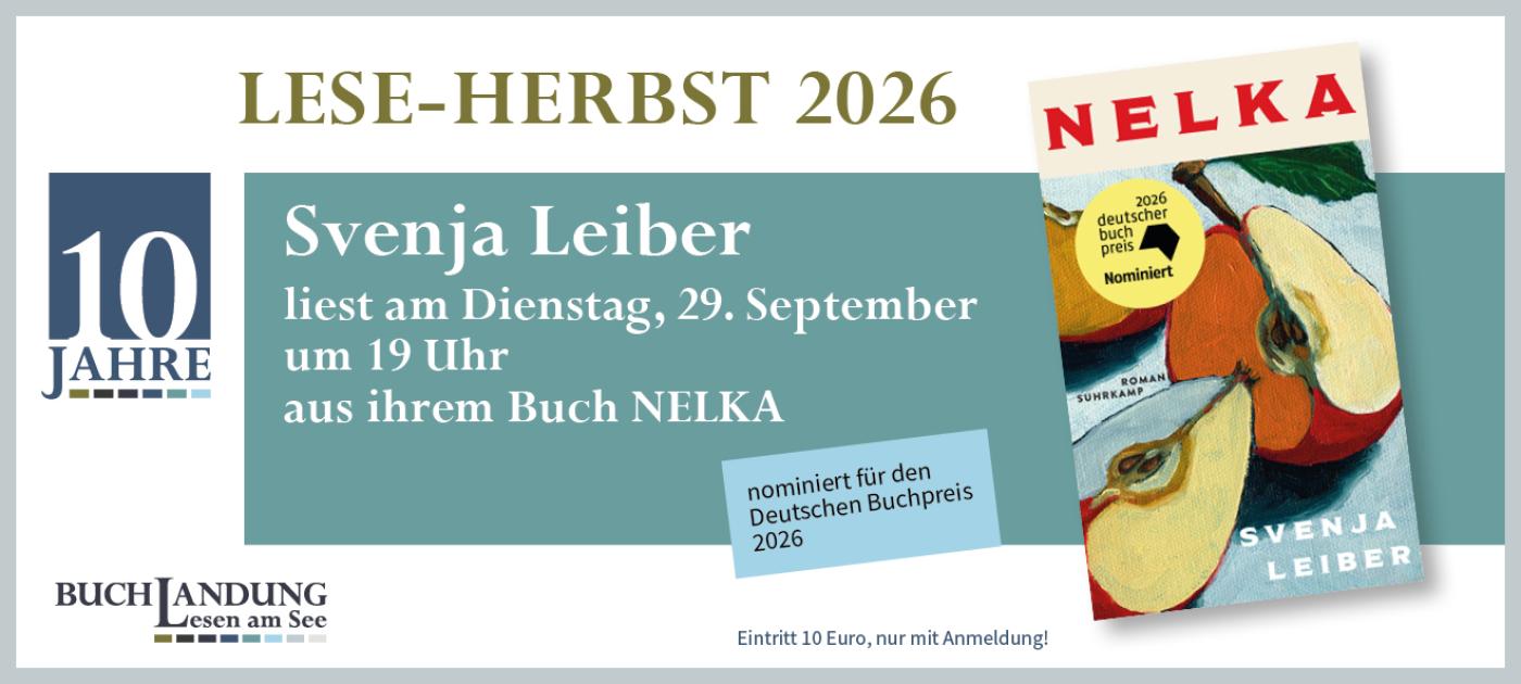 Lesung Svenja Leiber am 29.09.26 um 19.00 Uhr